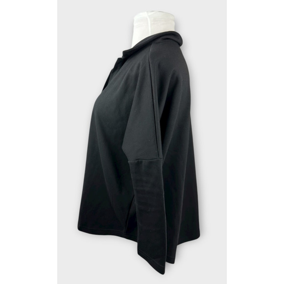 Tuckernuck x Pomander Place Black Easy Polo Swing Sweatshirt Size M/L Top - Picture 10 of 16
